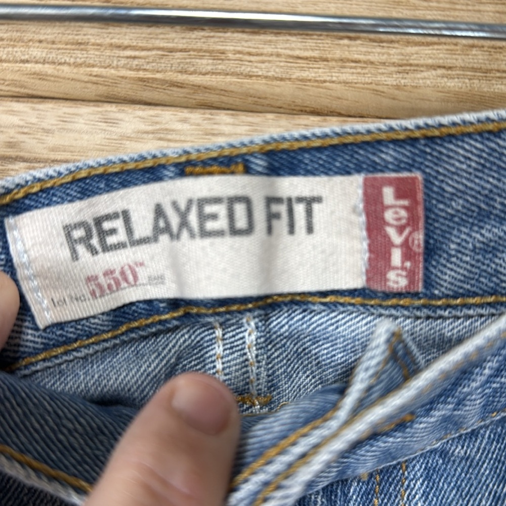Levi's Jeans Vintage Relaxed Fit 550 Light Blue Size W42 L32 - Picture 9 of 14